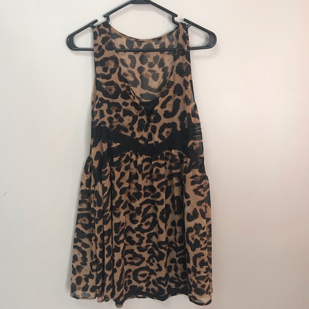 Express Leopard Print Dress